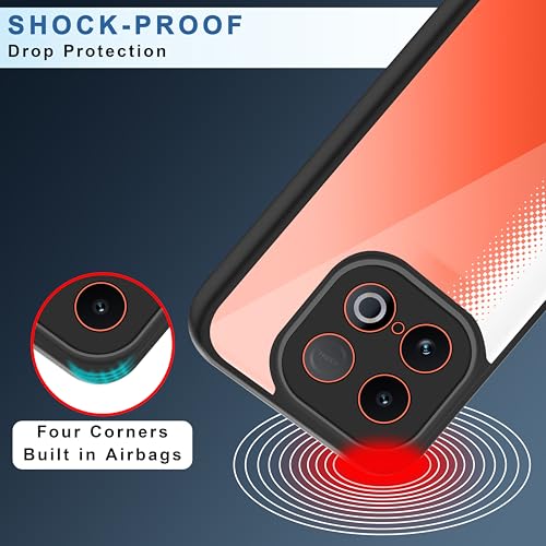 Image of CEDO Backcover for iQOO Neo 10 (5G) | Camera Protection Bump Shockproof Edge | Ultra Hybrid Transparent Acrylic Clear TPU+PC Hard Backcase Cover (Black)
