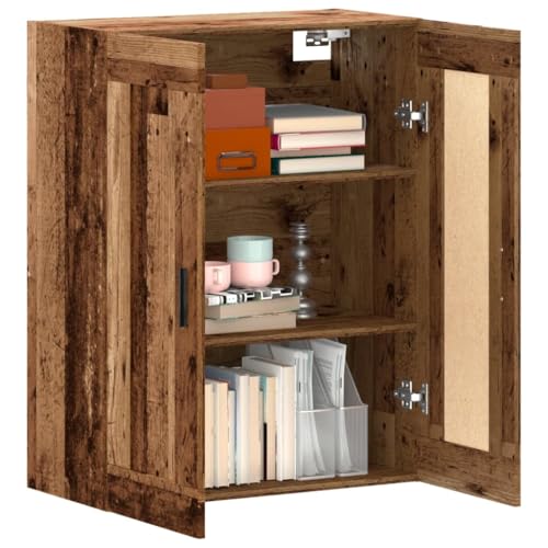 Armario flotante de madera con aspecto rustico sofisticado de dos puertas elegantes 4