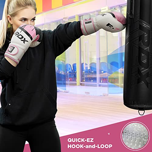 Image of RDX Boxing Gloves EGO, Sparring Muay Thai Kickboxing MMA Heavy Training Mitts, Maya Hide Leather, Ventilated, Long Support, Punching Bag Workout Pads, Men Women Adult 8 10 12 14 16 oz