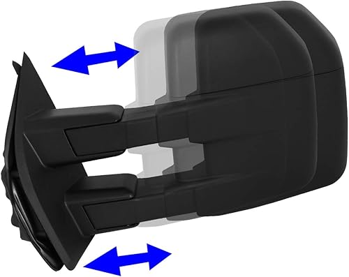 Miniatura 3 de DNA Motoring TWM-058-T222-BK Reemplazo de espejos retrovisores laterales compatibles con F-150 15-150 con enchufe de 22 pines