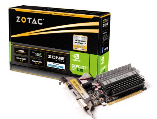 Zotac Geforce Gt 630 2Gb Gddr3 Pci Express 2.0 Dvi Hdmi Vga Passive Cooling Graphics Card Zt-60409-20L #TOP1