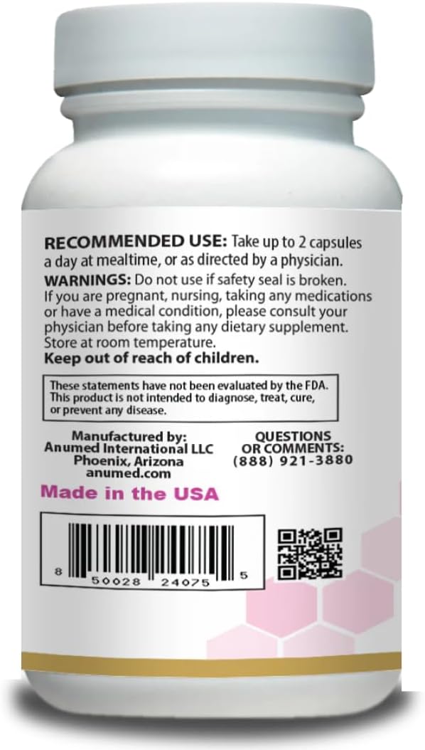 Women’s Multivitamin with Iron, Vitamin D3, Magnesium, B-Complex & Herbal Support – 60 Capsules – Energy, Hormone Balance, Heart Health – AnuMed - Image 3