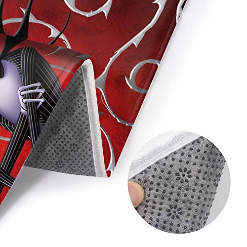 Collection 3 Piece Bathroom Rug Set Bath Rug Halloween Contour Mat & Lid Cover Non-Slip With Rubber #TOP4