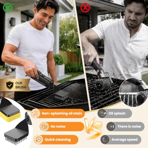Electric Grill Brush with LED Light - image 3