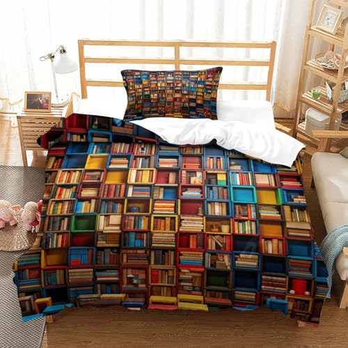 Linge de lit crâne 3D anti-plis en microfibre douce avec zip pour couette d'adolescent