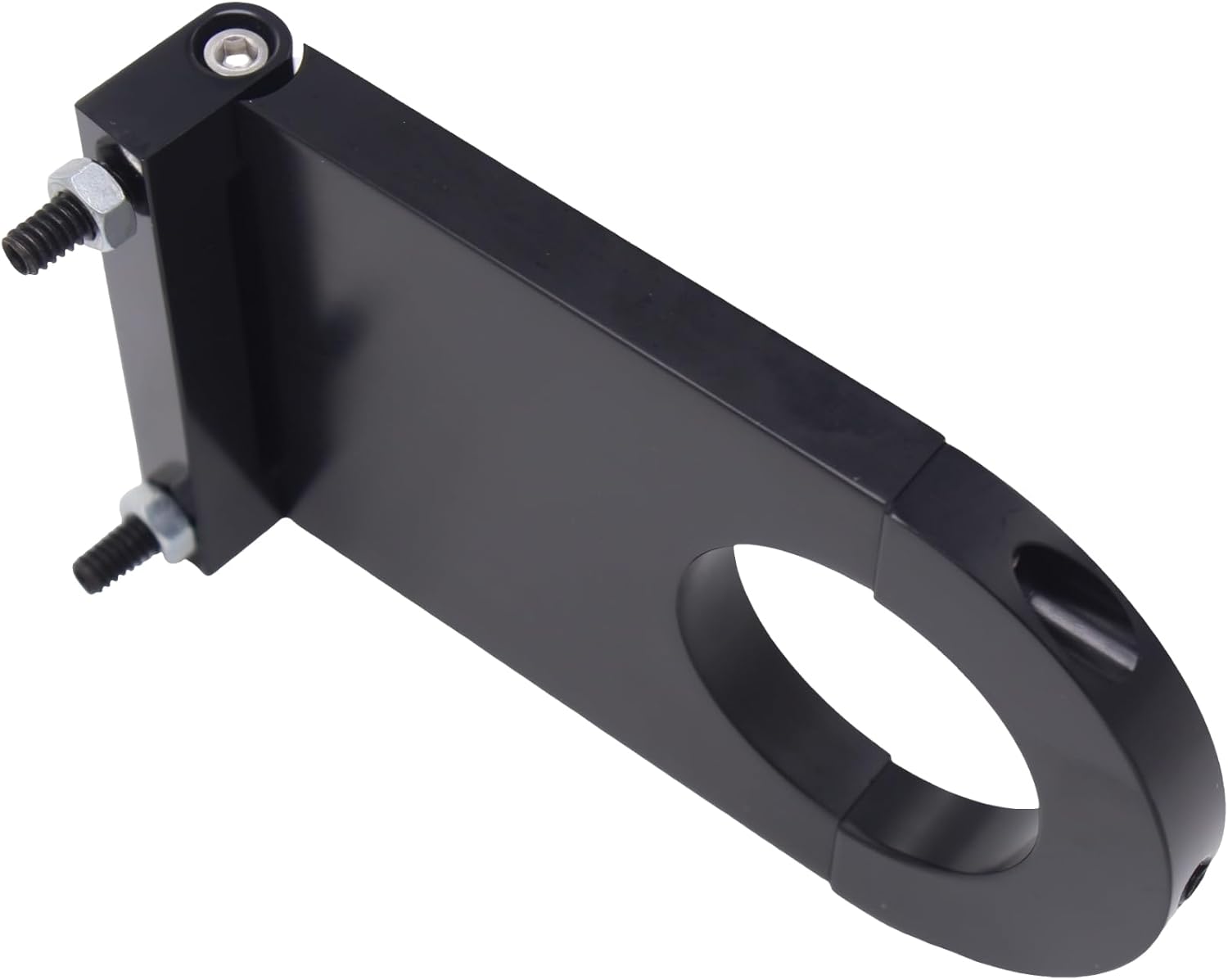 4.5" Black Aluminum Steering Column Drop for 2" Hot Rod Street Rod Columns Adjustable Dash Mount Compatible w/Ididit Flaming River