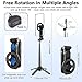 Domiunier 4-in-1 Multifunctional 360° Rotation Magnetic Selfie Stick with Detachable Wireless Remote for iPhone & Android, Portable Extendable Phone Tripod Stand for Travel Vlog Live Streaming