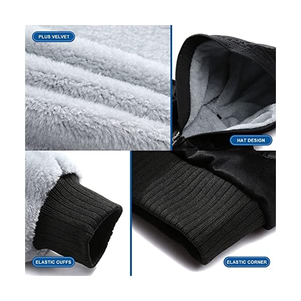 LBL Leading the Better Life Men's Pullover Winter Jackets Hooed Fleece Hoodies Sweatshirt Wool Warm Thick Coats