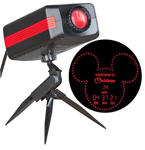 Disney Countdown To Christmas Red LED Outdoor Stake Light Projector