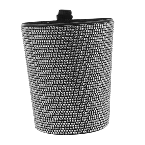 Poubelle de voiture avec ventilation et rangement de bord portable strass