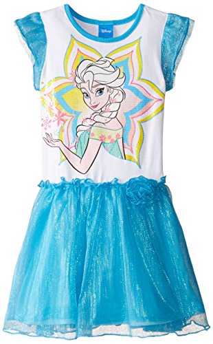 Disney Girls' Frozen Flutter Sleeve Dress