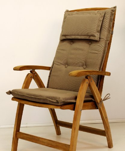 Preisvergleich Produktbild SEDEX Auflage für Gartenstuhl / Hochlehnstuhl (Braun)