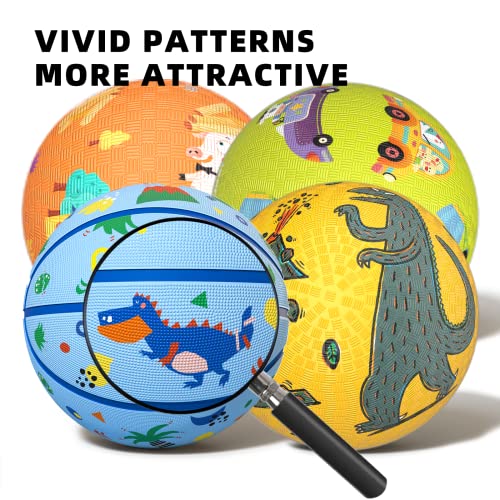 Mideer Mini Basketballs, Small Basketball Set With Pump, Rubber Basketball For Mini Basketball Hoop, Toy Basketball For Toddlers Kids Teenagers (7 Inch, Pack Of 4) #TOP1