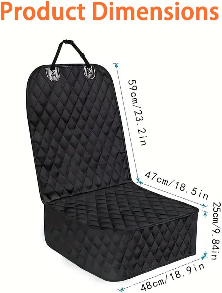 Dog Car Seat Cover for Back Seat for Toyota bZ 2026, Back Seat Pet Bed Mat for Travel, Waterproof Nonslip, Easy to Clean Up,A-Front Seats