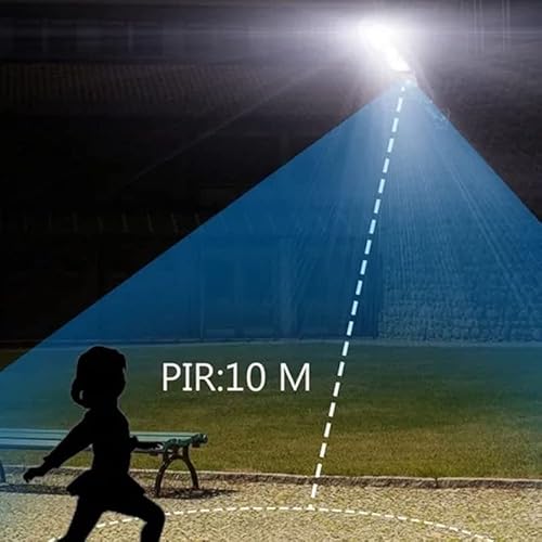 Luz Arandela Solar Sensor de Presença de Parede Externa Forte Potência 500w Iluminação de Controle R