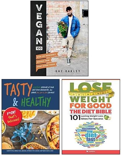 Vegan 100 [Hardcover], Diet Bible, Tasty & Healthy 3 Books Collection Set