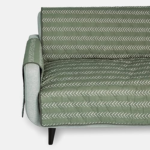 Molly Mutt 3-Seater Non-Slip Furniture Protector and Couch Cover for Dogs & Pets, GOTS-Certified 100% Organic Cotton Canvas Cover, Durable and Non-Toxic Materials, 70