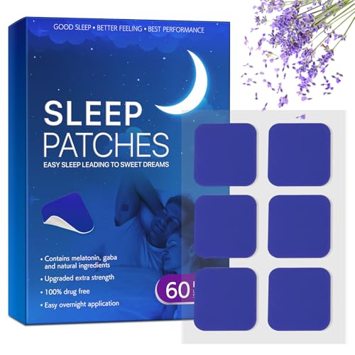 60 Stück Durchschlafen Pflaster, Sleep Patches, Schlafpflaster zum Durchschlafen, Schlafmittel zur Förderung von Schlafqualität, Sleep Patches für Erwachsene, Verbesserung Last All Night