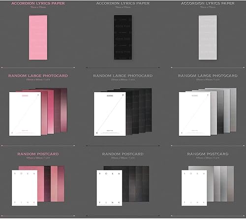 Miniatura 4 de Regalo oficial de la tienda BORNPINK 2nd Album BORN PINK SET DE CAJA SET ver. + póster enrollado YGP0181