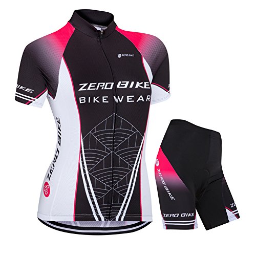 Image of Women's Short Sleeve Cycling Jersey Jacket Cycling Shirt Quick Dry Breathable Mountain Clothing Bike Top