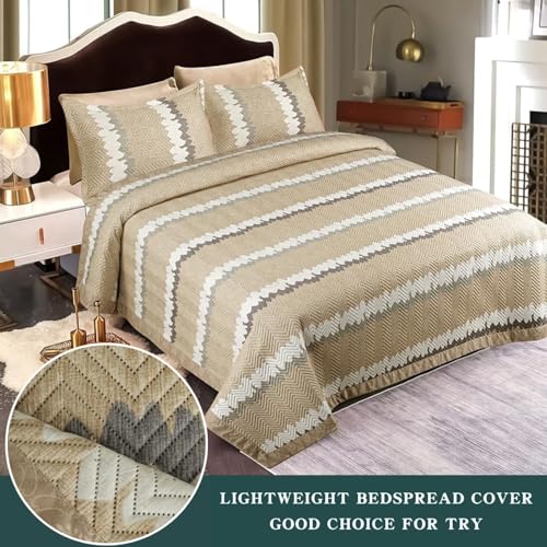 Image of Akshya 400 TC Elastic Fitted Bed Sheets Qulited fits on 72x78x10 inch - Premium Elastic Fitted Bedsheet with 2 Pillow Covers /Soft Fabric Bed Sheets /Fitted Chadar /Bed Cover