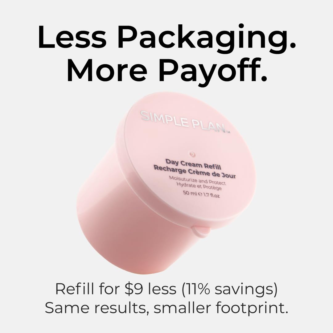 SIMPLE PLAN Advanced Moisturizing Day Cream – Hydrating Face Moisturizer with Hyaluronic Acid & Ceramides, Fragrance-free Facial Moisturizer for Women & Men, Daily Moisturizer for Sensitive Skin 50 ML - Image 4