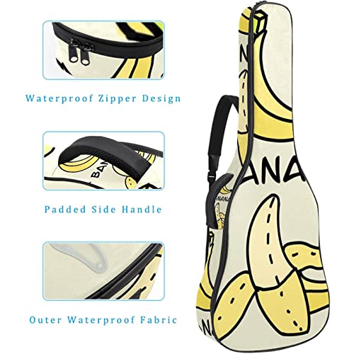 Housse imperméable pour guitare acoustique avec double bandoulière et poche banane, Multicolore 01., 42.9×16.9×4.7 in… - Les Beatles, Paul McCartney, John Lennon, RIngo Starr, George Harrison Housse imperméable pour guitare acoustique avec double bandoulière et poche banane, Multicolore 01., 42.9x16.9x4.7 in… – Image 5
