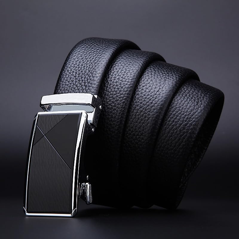 JSEIAJB Men's Automatic Buckle Belt Men's Leather Belt Business2