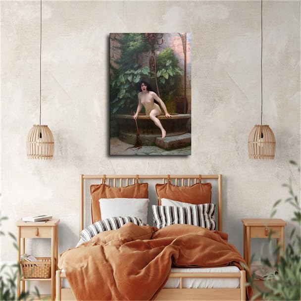 Truth Coming Out of Her Well Jean Leon Gerome Wall Art (Unframe,20 * 30in) — view 3