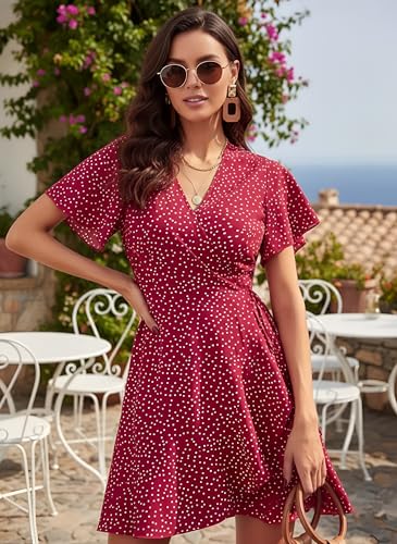Image of Leriya Fashion Dress for Women | Western Mini One Piece Dress for Women Short with Button Up | A-Line Casual Summer Dresses for Beach & Stylish Party Outifits
