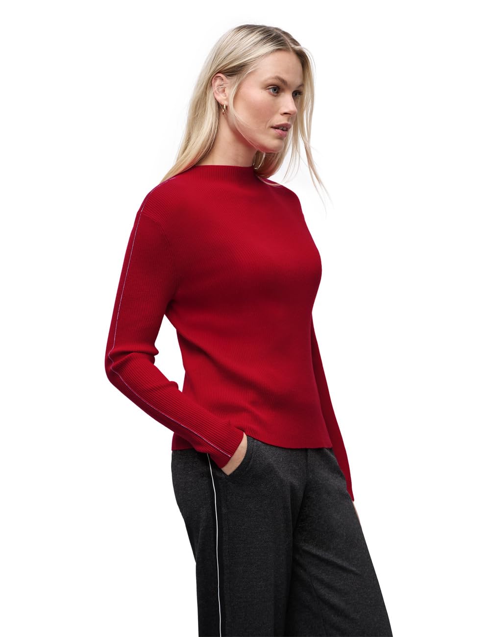 Street One Damen Pullover in Rippstruktur