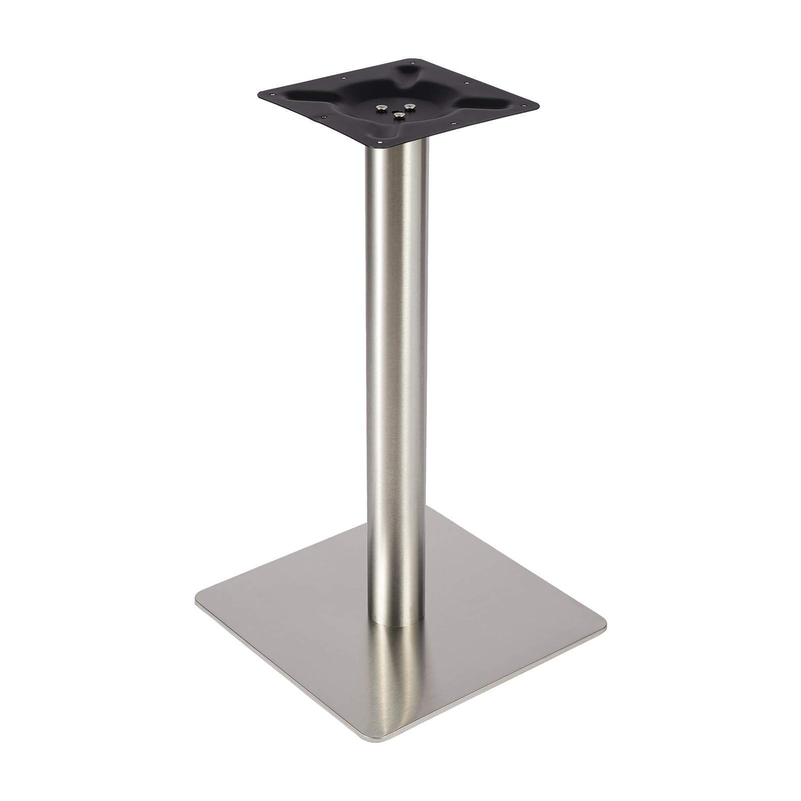 Base da tavolo in acciaio inox, diametro 72 cm, quadrato, 245 x 245 cm