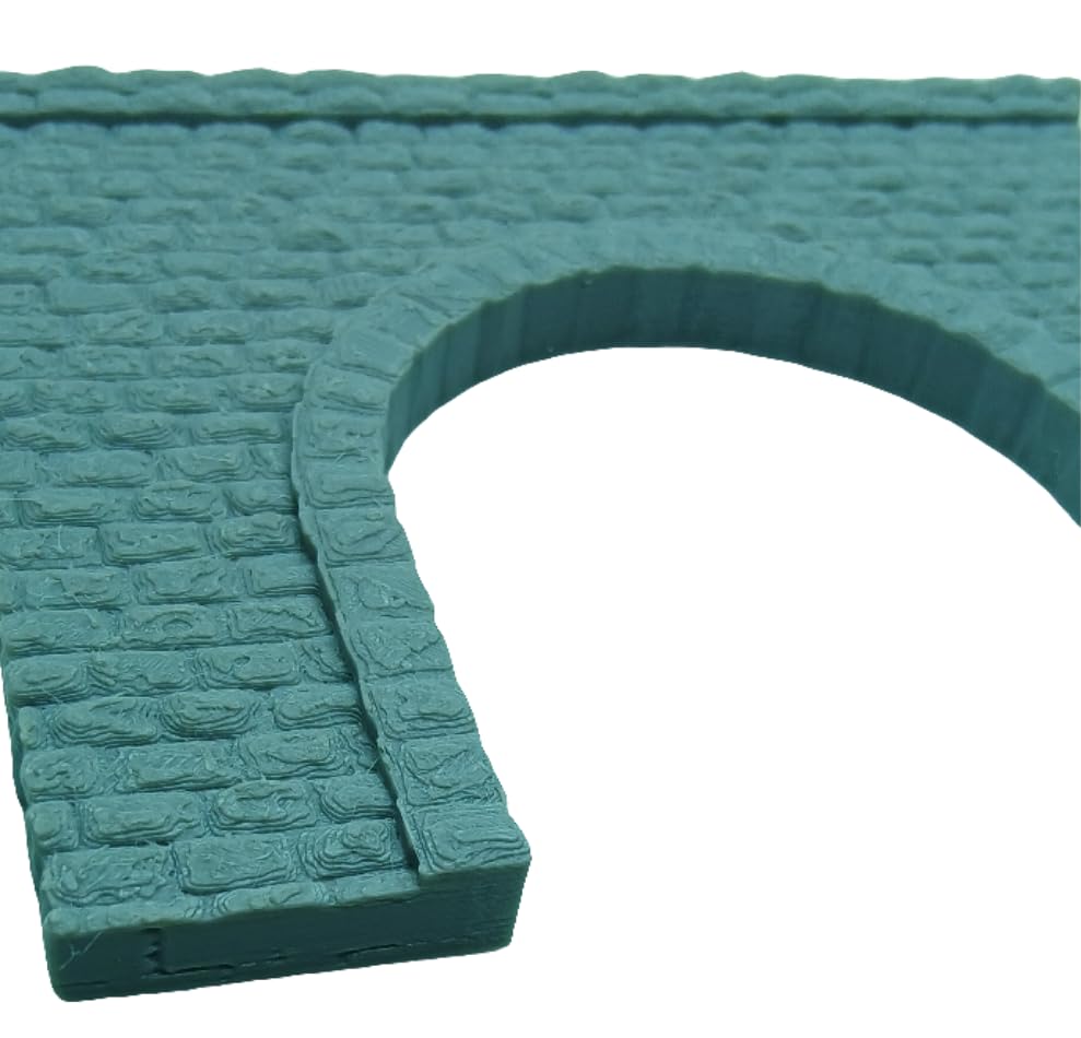 OO Gauge Stonework Railway Tunnel Single Track Model Train Portal Entrance, 13.5cm H x 11.3cm W x 1cm D - Image 2