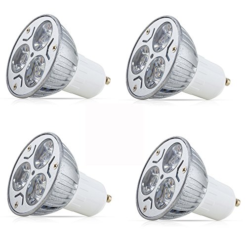 4 pieza GU10 3 W Bombilla LED 3 x 1 W AC 85 – 265 V Blanco Cálido 3000 K 240LM