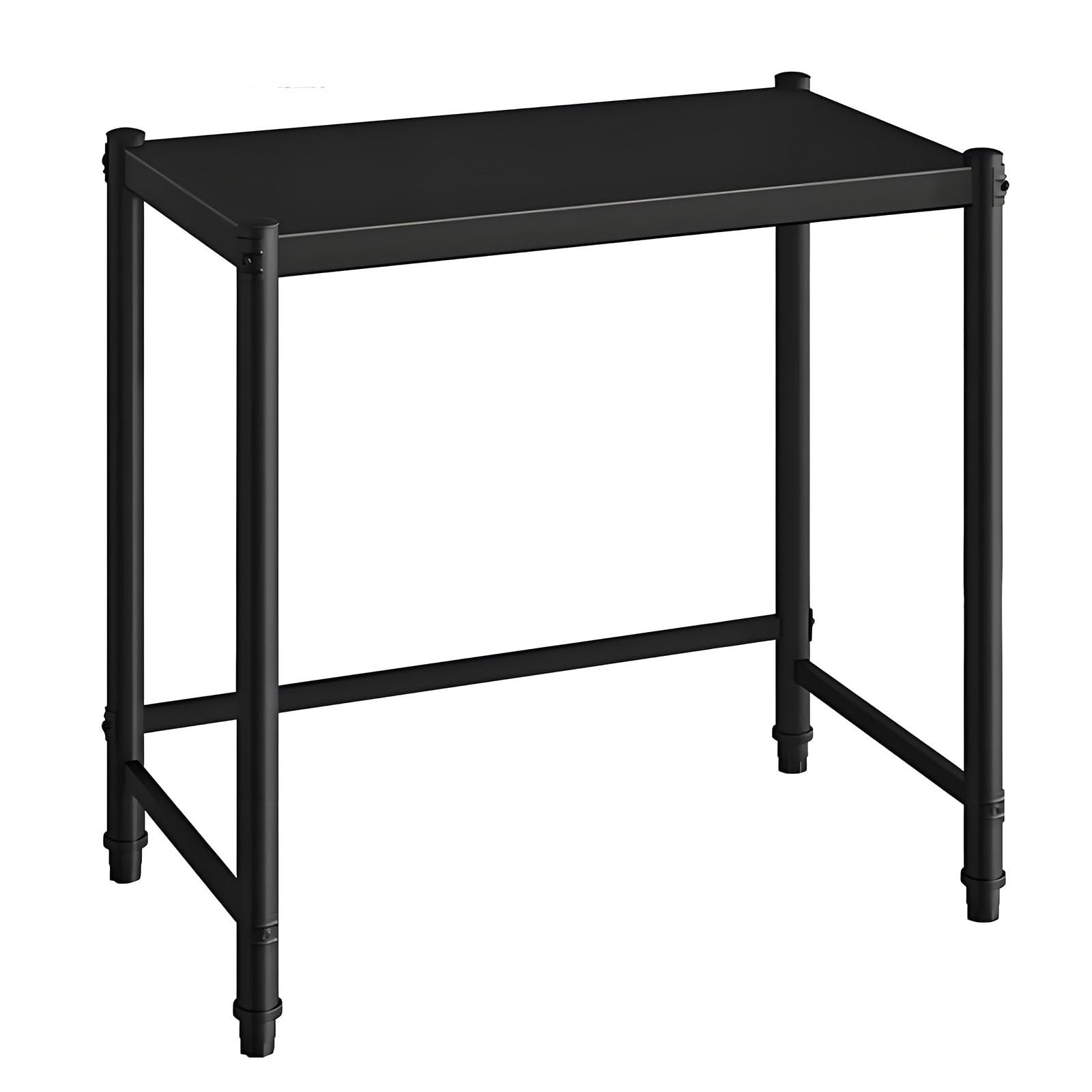 Over Washer and Dryer Storage Shelf, Washer Dryer Stacking Rack Stand with Washer Dryer Countertop, Washing Machine Shelf in Carbon Steel, Easy