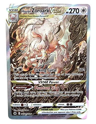 Pokemon - Hisuian Zoroark Vstar GG56/GG70 - Crown Zenith - Galarian Gallery - Ultra Rare Alternate...