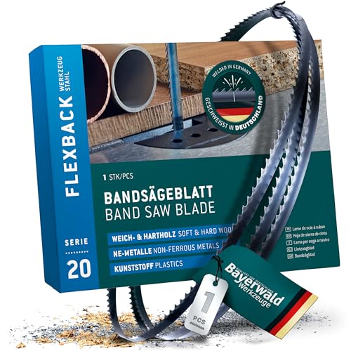 Bayerwald Werkzeugstahl Bandsägeblatt - 1400 x 6 x 0.36 x 6 / Holz, NE-Metalle, Kunststoff, dünne Bleche/Sägeband passend für Scheppach HBS20. Scheppach HB800.