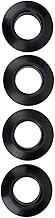 GLOGLOW 4Pcs Rubber Drip Rings, Durable Practical Universal Rubber Drip Rings for Kayak Canoe Rafting Paddles Shaft Black