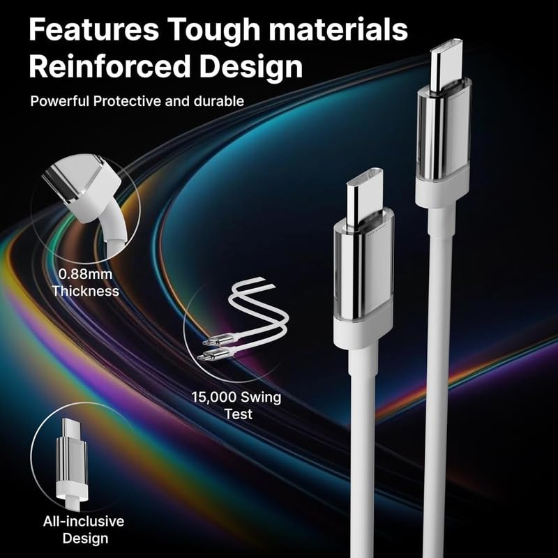 Image of Type-C Cable Compatible with Nothing Products - Phone (1), Phone (2), Ear (1), Ear (Stick), Ear (2) -NO