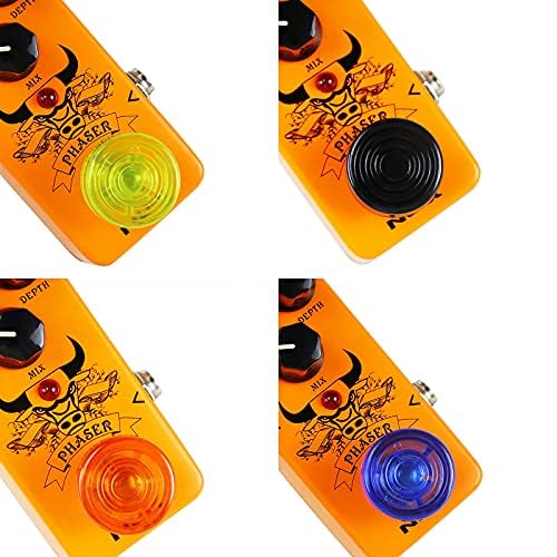 Image of 6 Pcs Guitar Pedal Toppers, Guitar Pedals, Multicolor Foot Switch Caps for Enhanced Grip and Visibility, Guitar Pedal Board Accessories for Live Performances and Studio Sessions
