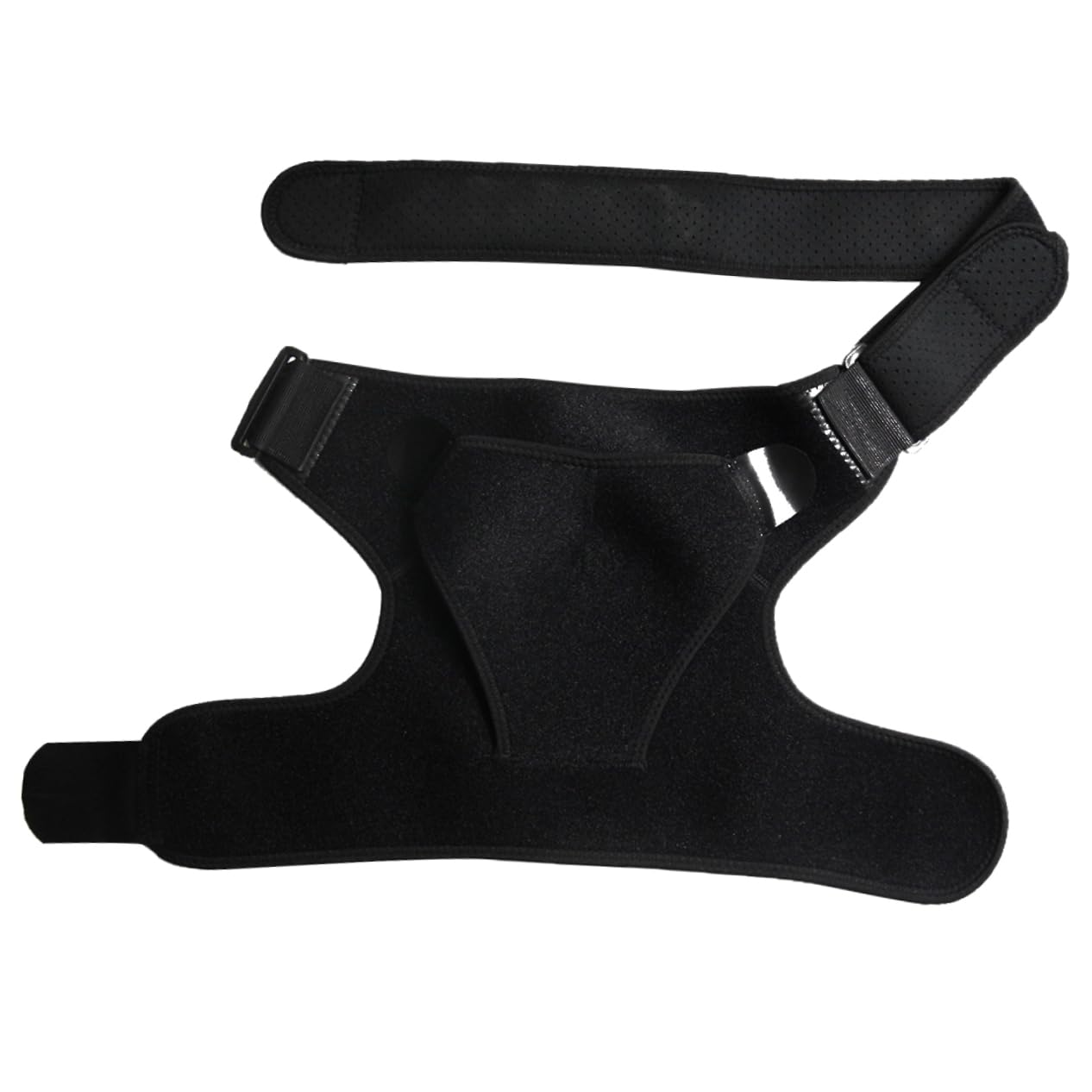 Black Adjustable Shoulder Support Brace Mens Padded Straps for Pain Relief Shoulder Stability