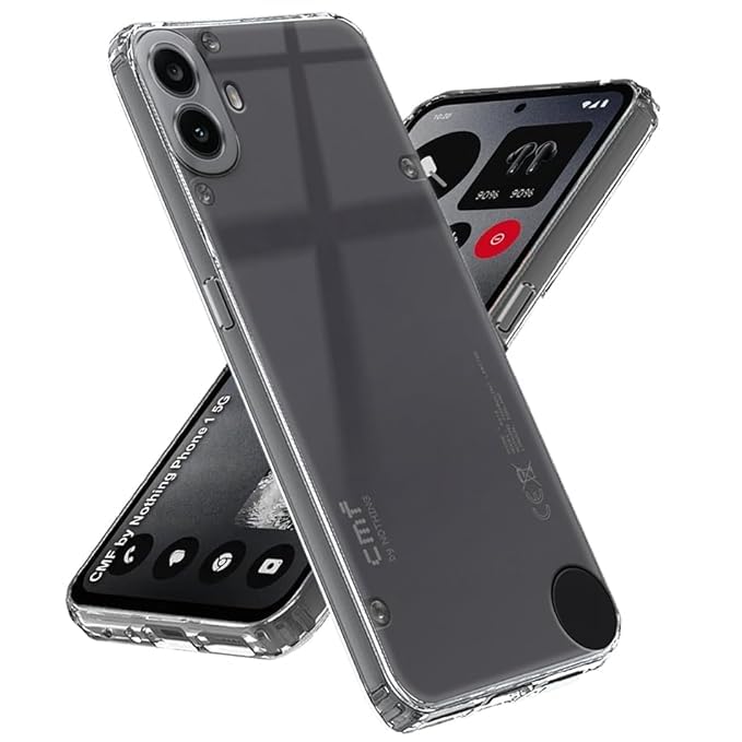 Funkyfits Thermoplastic Polyurethane Crystal Clear Case For Cmf By Nothing Phone 1 5G Transparent Back Cover,Shockproof,Scratch-Resistant,Slim Fit Design (B0D9FQ564L) Amazon Price History, Amazon Price Tracker