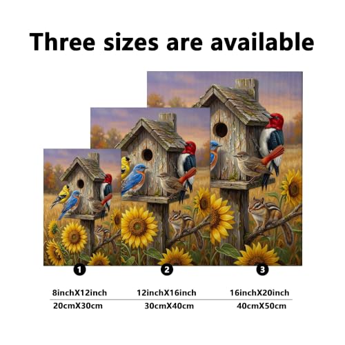 Lienzo de girasol para paredes vacías y oscuras: decoración realista de 16x20" 6