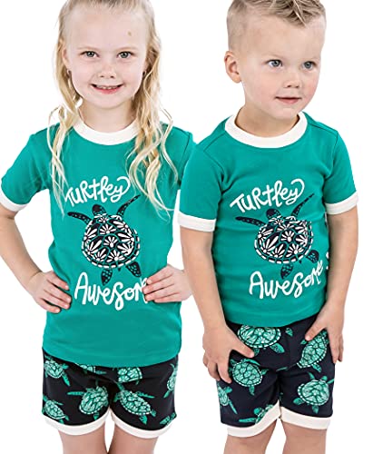 Lazy One Short-Sleeved Summer Pajama Set for Girls and Boys, Kid Pajama Set3