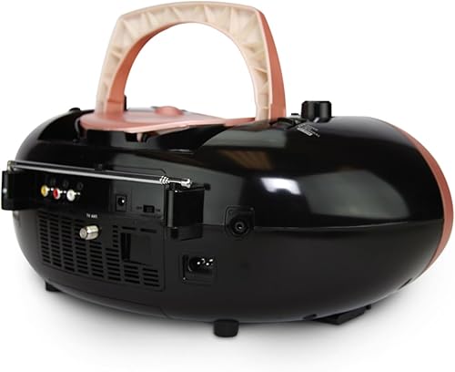 Miniatura 6 de Emerson Boombox Bluetooth de 7" y TV con radio AMFM y altavoces estéreo, oro rosa