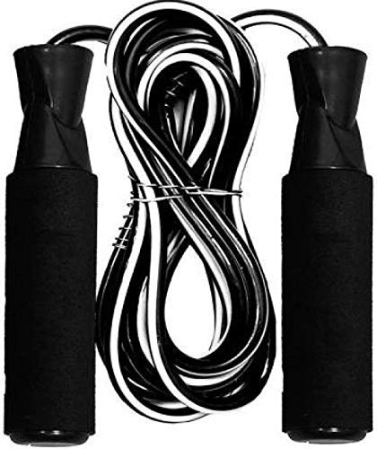 GRS® GRP_3 Skipping Rope (Blackwhite lining)(Pack of 1) for Men Gym, Women, Weight Loss, Kids, Girls, Children, Adult Best in Sports, Fitness, Exercise, Workout-image-28