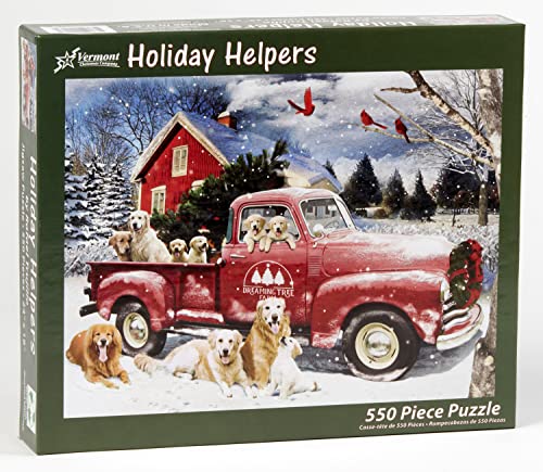 Holiday Helpers Jigsaw Puzzle 550 Piece by Vermont Christmas Company, 24 inches x 18 inches - Image 2
