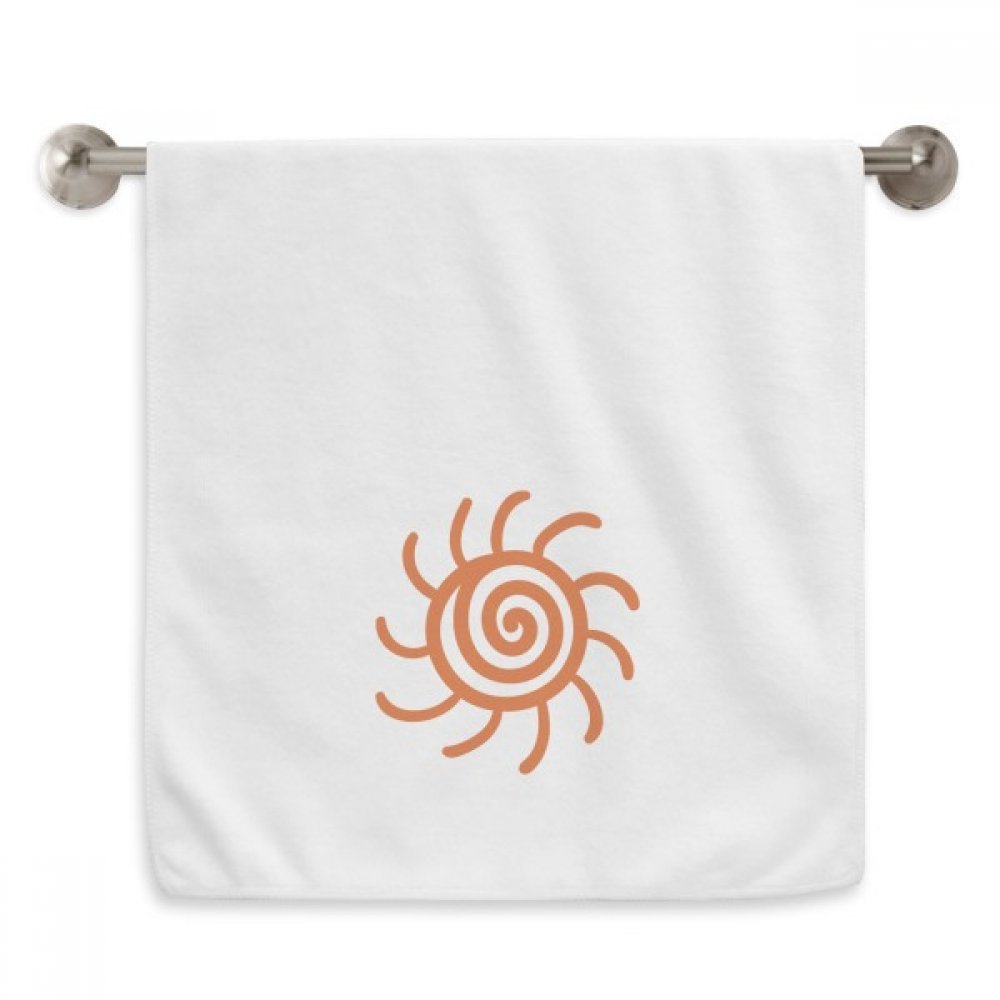 Serviette Orange Soleil Peau Sensible pour Éviter les Irritations du Visage
