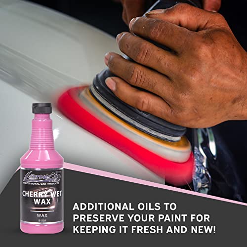 Cera líquida para autos Lane's Cherry Wet Wax 32 Oz miniatura 3