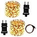 Produktbild ACDE 2 Stück 10M / 100 LED Lichterkette mit EU Stecker für Weihnachtsgarten Party Hochzeitsdekoration - Warmes Weiß